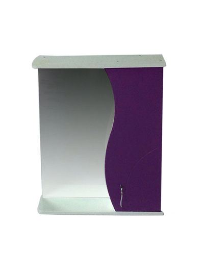Зеркало-шкаф SANTREK HOME "ALLESSANDRO-55" Правый 550х732х150 (белый/Фиолет)