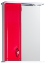 Зеркало-шкаф "Мальта-50" красное левое ЗМ50КЛ 500х722х190