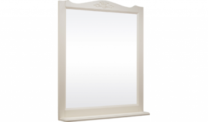Зеркало ВЕРСАЛЬ 105 (в рамке с полочкой) Слоновая кость/9001 (BAS) МБ00089