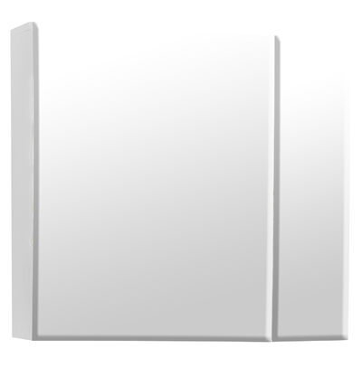 Зеркало-шкаф SANTREK HOME "Лайн-80" ЭМАЛЬ белый 800х670х150