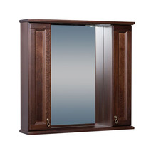 Зеркало ВАРНА 105 со шкафчиками, Орех/Венге (BAS) МБ00077