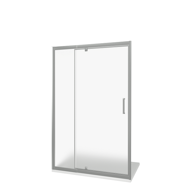 Душ.ограждение GOOD DOOR ORION WTW-PD-120-G-CH Прямое, стекло ГРЕЙП 6мм (без поддона и автослива)