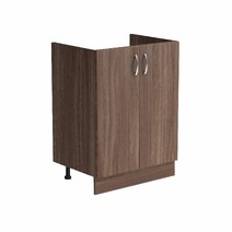 Тумба 80*60 цвет Дуб темный (2 дверцы) SANTREK HOME (ЛДСП)