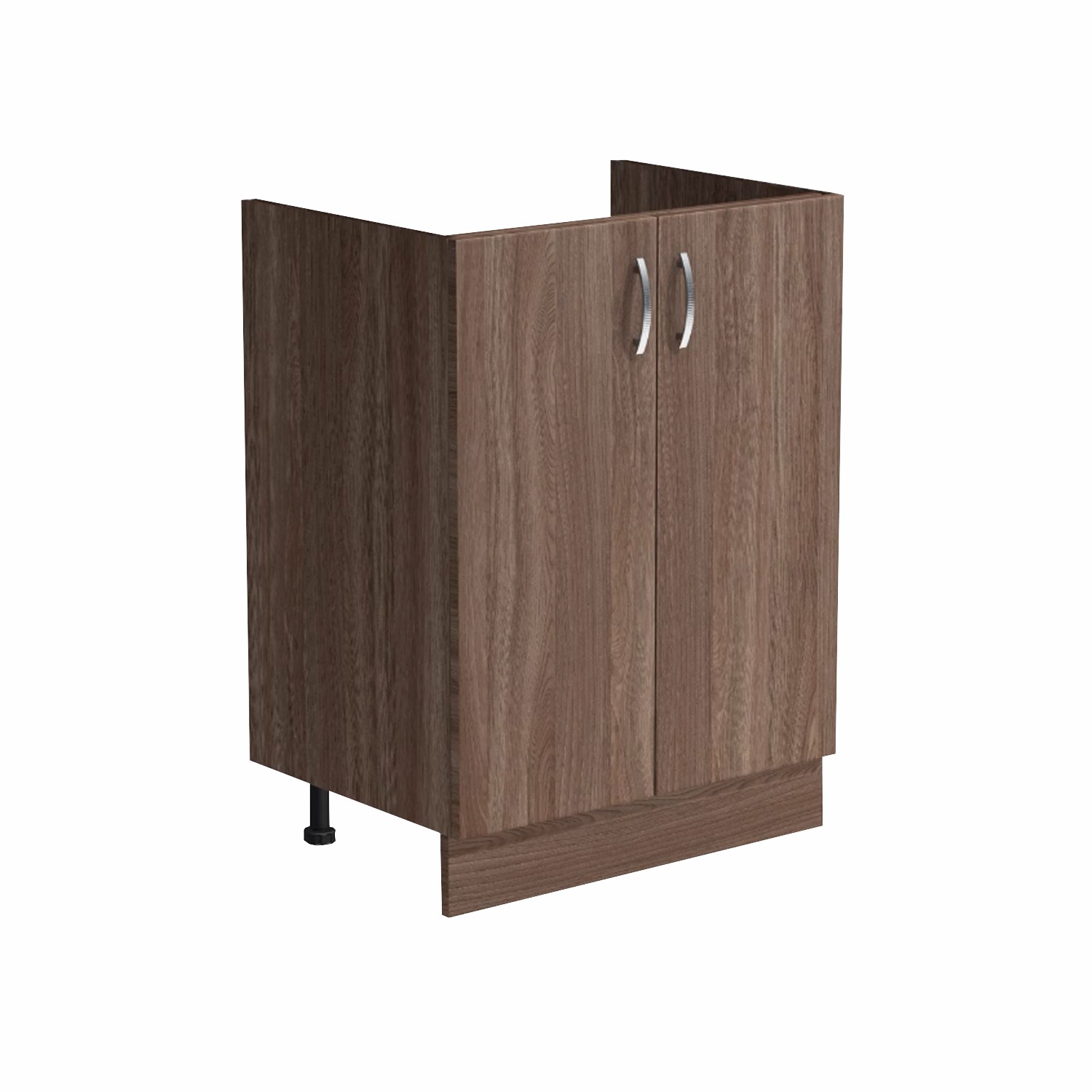 Тумба 80*60 цвет Дуб темный (2 дверцы) SANTREK HOME (ЛДСП)