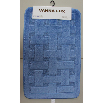 Коврик д/ванны 1 предм. Vanna Lux 50х80 голубой Турция