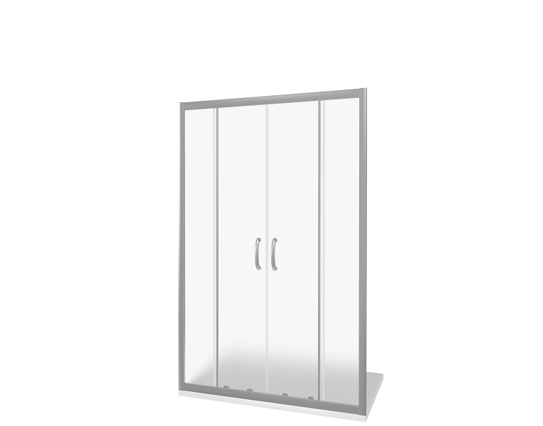 Душ.ограждение GOOD DOOR INFINITY WTW-TD-150-G-CH Прямое, стекло ГРЕЙП 6мм (без поддона и автослива)