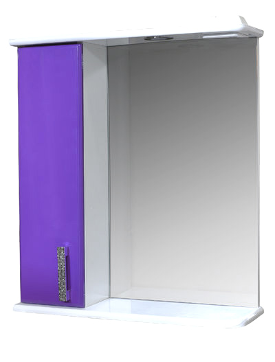 Зеркало-шкаф "Марта-50" левый (Фиолетовый) 500*725*180