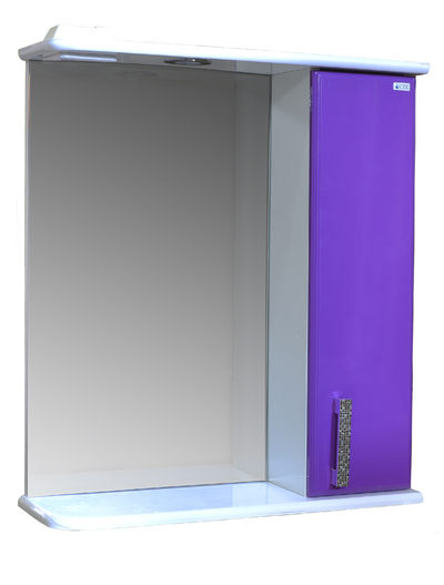 Зеркало-шкаф "Марта-50" правый (Фиолетовый) 500*725*180
