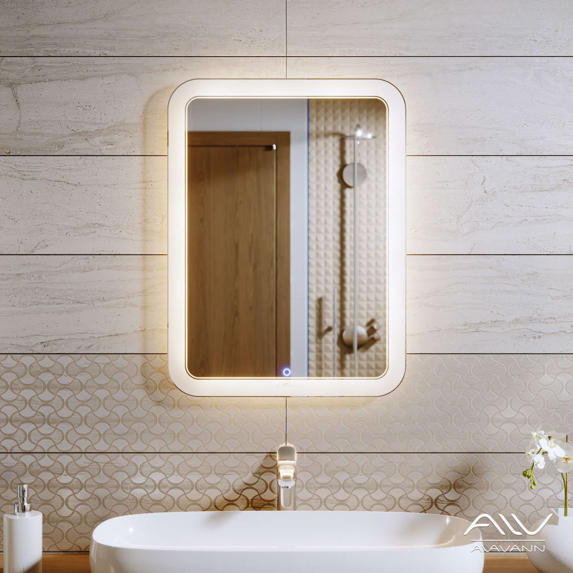 Зеркало VANDA LUX 70 р-р: 700х800 Alavann