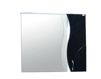 Зеркало-шкаф SANTREK HOME "ALLESSANDRO-80" Правый 800х732х150 (белый/черный)