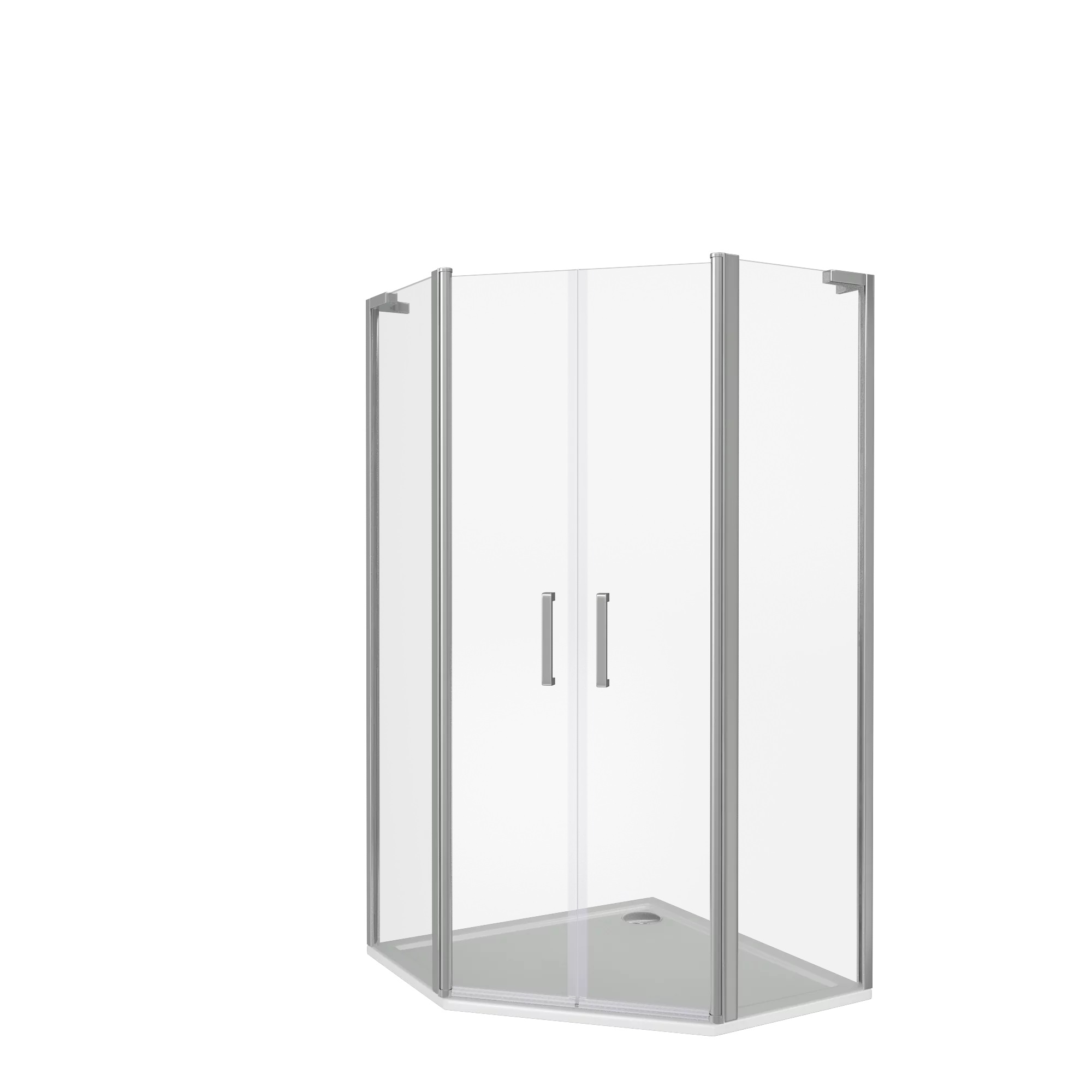 Душ.ограждение GOOD DOOR PANDORA PNT-TD-90-C-CH стекло Прозрачное, 6мм (без поддона и автослива)