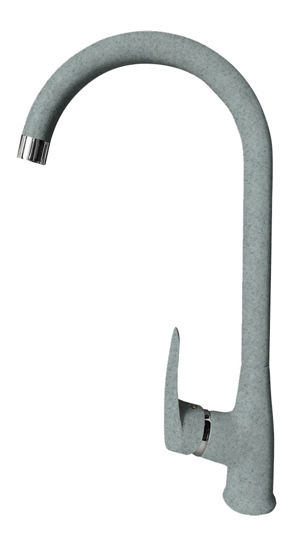Смеситель Кухня QUARZ GRANFEST  Z3424 d=35 боковой U - образный  серый