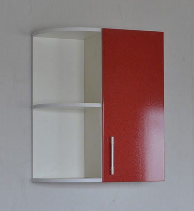 Шкаф торцевой красный металлик фасад МДФ (300*550) SANTREK HOME