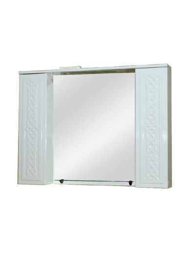 Зеркало-шкаф SANTREK HOME "Альба-100" стеклянная полочка 1000х815х155