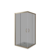 Душ.ограждение GOOD DOOR JAZZE CR- 80-B-BR Г-образное, стекло БРОНЗА 6мм бронз. проф (без поддона и автослива) ***