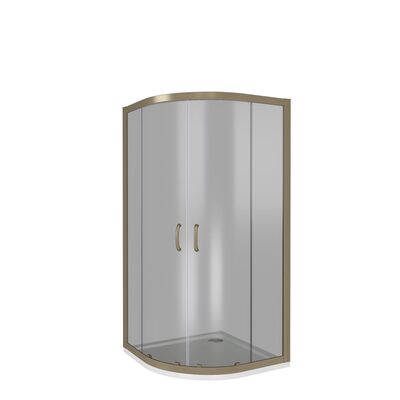 Душ.ограждение GOOD DOOR JAZZE R-120-B-BR 1200х800 стекло БРОНЗА 6мм, бронз. профиль (б/поддона и автослива) ***