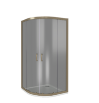 Душ.ограждение GOOD DOOR JAZZE R- 80-B-BR Радиусное, стекло БРОНЗА 6мм, бронз. профиль (б/поддона и автослива)
