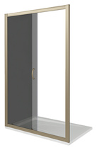 Душ.ограждение GOOD DOOR JAZZE WTW-130-B-BR Прямое, стекло БРОНЗА 6мм, бронзовый проф (б/поддона и автослива)