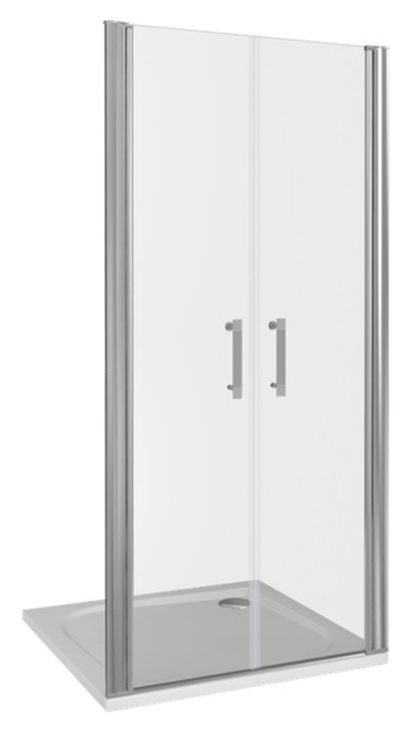 Душ.ограждение GOOD DOOR MOKKA SD- 90-С-WE(L/R) Прямое 900х1850ст.Прозр 5мм,с магн.профилем(б/поддона и слива) (бок.ч SP НЕ ПОДХОДИТ) ***