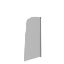 Шторка SCREEN R-80-C-CH (1 ств.распашная,стекло Прозрачное 5 мм) GOOD DOOR ПД00088