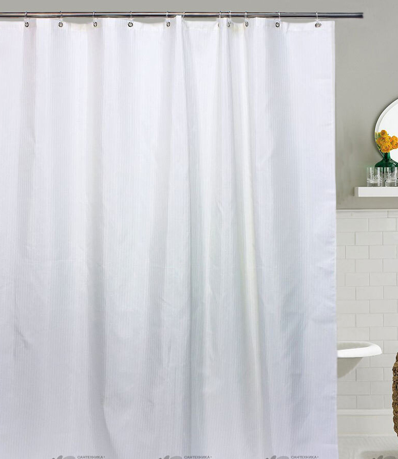 Штора для ванн BATH ЖАККАРД 180х200 MARIANA GOLD RAIN  (бел-зол) JAC1509 