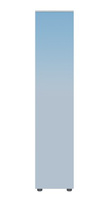 Пенал — Зеркало «Юнона-1» Ю1-03 (450*2100*400, Ясень Шимо светл. / матовая Кожа Коньяк, 2 места) СНЯТО