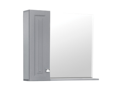Зеркало-шкаф SANTREK HOME "Клео-70" Грей софт (серый) 700*670*170мм