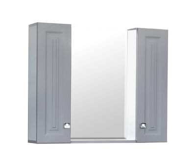 Зеркало-шкаф SANTREK HOME "Клео-80" Грей софт (серый) 800*670*170мм