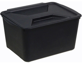 Контейнер для мусора 6л. НАВЕСНОЙ Черный ("М-пластика") (М 2474) Распродажа