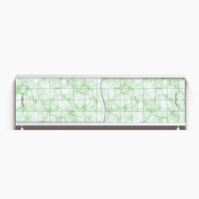 Экран под ванну "Премьер" с алюм. рамой 1,5 м (42- зелёный кафель)