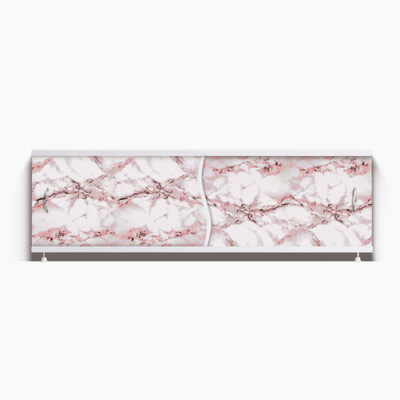 Экран под ванну "Премьер" с алюм. рамой 1,5 м (44- ярко-розовый мрамор) Alavann