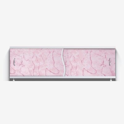 Экран под ванну "Премьер" с алюм. рамой 1,7 м (44- ярко-розовый мрамор) Alavann