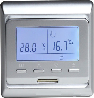 Терморегулятор для теплого пола E 51.716 СЕРЕБРО