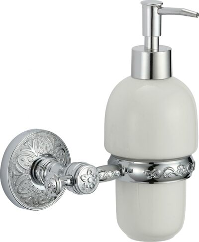 S-005831A Дозатор для жидкого мыла с настенным держателем/Хром SAVOL