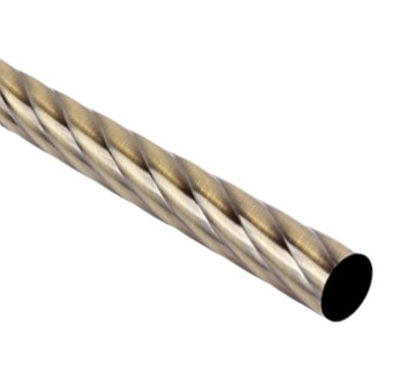 Карниз метал. труба фигурная D16-1.8 антик (КМФ16 D16-1.8 m)