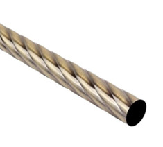 Карниз метал. труба фигурная D16-2.4 антик (КМФ16 D16-2.4 m)