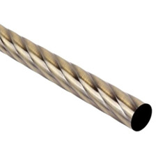 Карниз метал. труба фигурная D19-3.0 антик (КМФ19 D19-3.0 m)