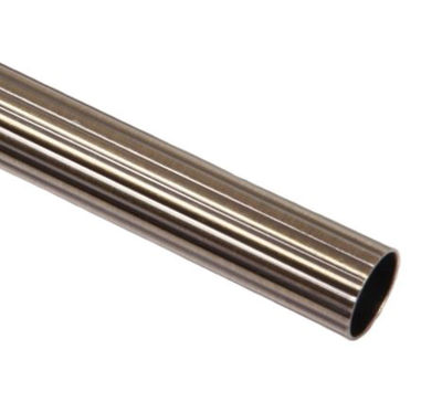 Карниз метал. труба рифленая D25-2.4 антик (КМР25 D25-2.4 m)