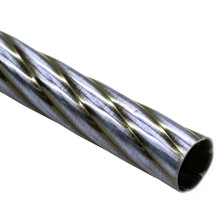 Карниз метал. труба фигурная D25-3.0 хром (КМФ25 D25-3.0 m )
