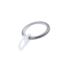 Кольцо круглое (комплект10шт+пластмассовые крючки10шт) D25 хром (R014-25)