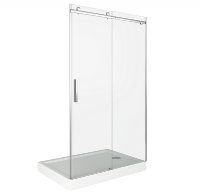 Душ.ограждение GOOD DOOR GALAXY WTW-160-C-B Прямое, стекло Прозрачное 6мм проф черн (без поддона и автослива)