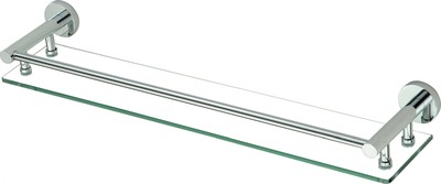 S-608791 Полка прямая (стеклянная) 60 см Хром SAVOL