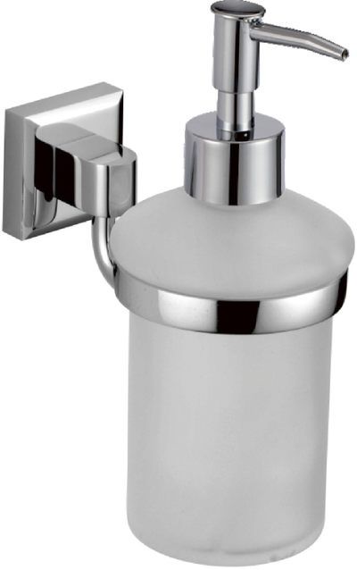 S-009531 Дозатор для жидкого мыла с настенным держателем Хром SAVOL