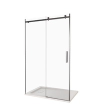 Душ.ограждение GOOD DOOR GALAXY WTW-170-C-B Прямое, стекло Прозрачное 6мм проф черн(без поддона и автослива)
