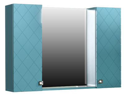 Зеркало SANTREK HOME "Аквамарин-100" (Софт Бриз) 2 двери 1000х670х170