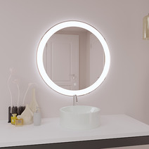 Зеркало SANTREK HOME с LED подсветкой "ФИЕСТА премиум" 700х700мм (круг)