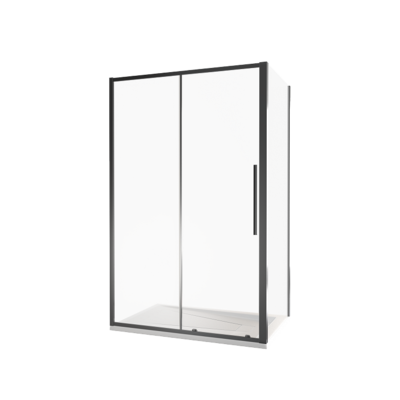 Боковая часть GOOD DOOR IDEA SP-90-C-B стекло Прозр 6мм профиль чёрн.  ***