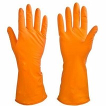 Перчатки резиновые спец. для уборки оранжевые L VETTA 447-032