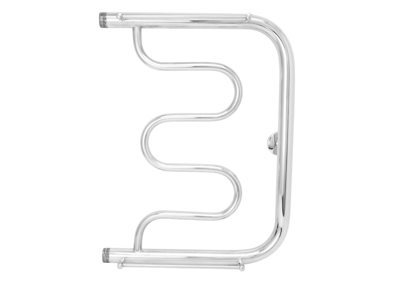Полотенцесушитель АКВАДРАЙВ нерж. МП 50*40 ф1" (2 полочки)
