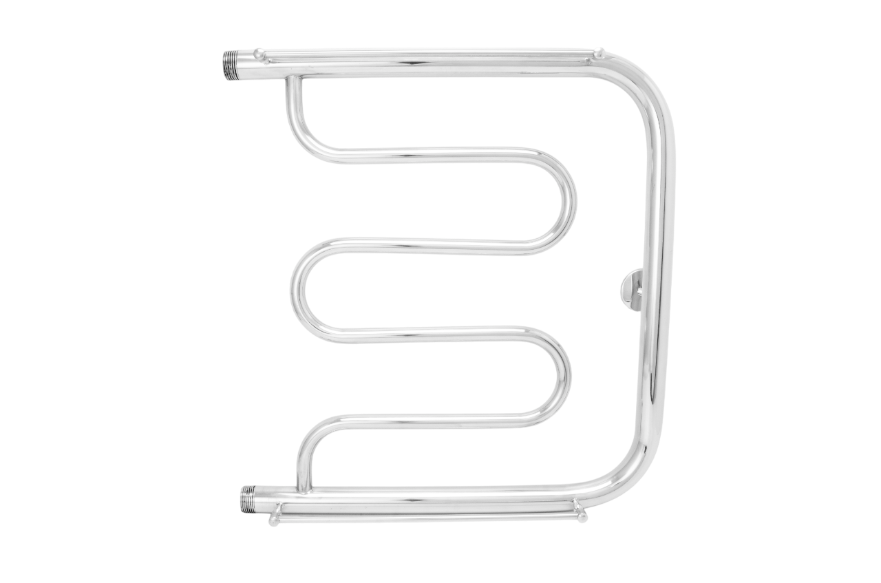 Полотенцесушитель АКВАДРАЙВ нерж. МП 50*50 ф1" (2 полочки)